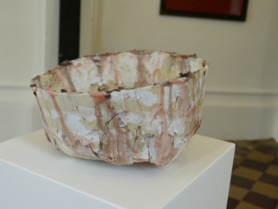 „Narben-Schale“, 2003, Mischtechnik auf Filz, ca. 11 x 19